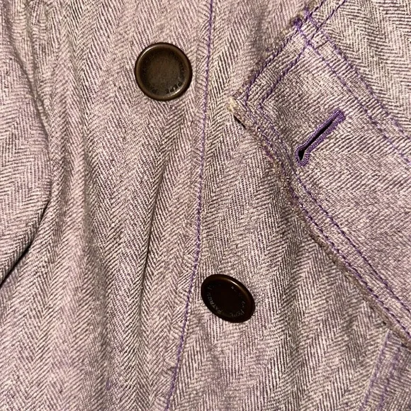 Silk Blazer Made in Italy size 44 Purple - Picture 2 of 7